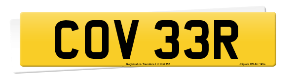 Registration number COV 33R